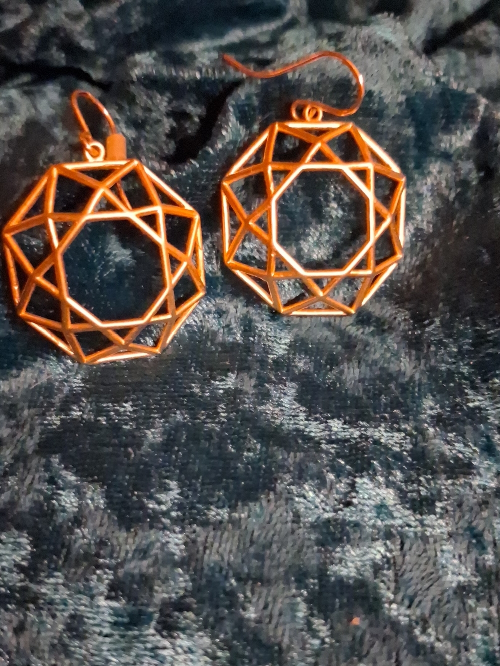 Golden Geometric earrings